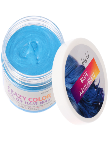 Crazy Color Hair Wax 120G Bleu