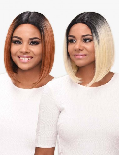 Lace Wig - Blunt Yaki 12"