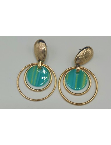 Boucle d'oreille de couleur...