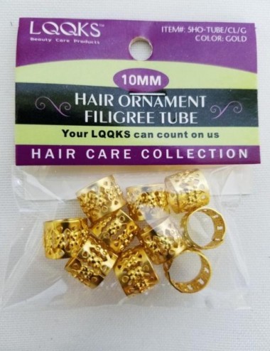 Bague Cheveux Or 10mm